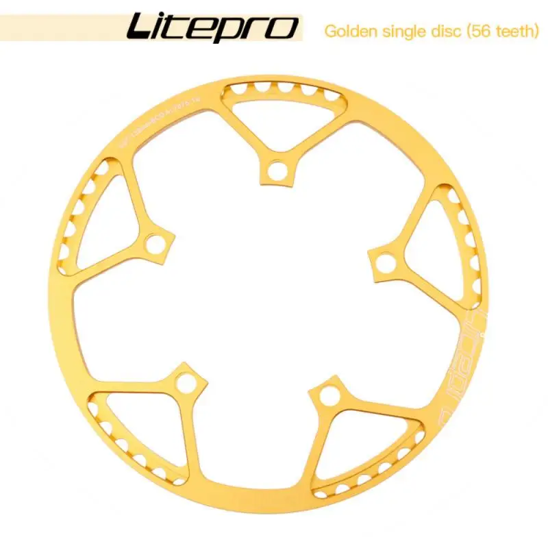 Litepro односкоростной 130BCD складной велосипедный Кривошип BMX Chainwheel 45T/47T/53T/56T/58T AL7075