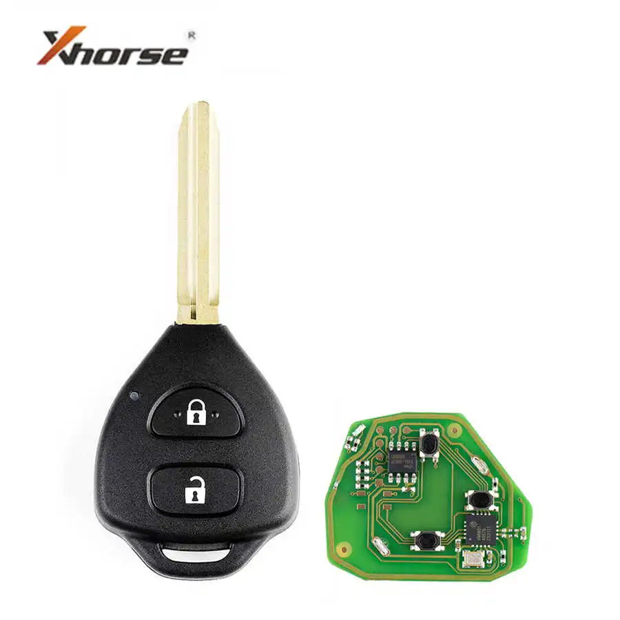 

XHORSE XKTO05EN Wire Universal Remote Key For Toyota Style Flat 2 Buttons for VVDI VVDI2 Key Tool