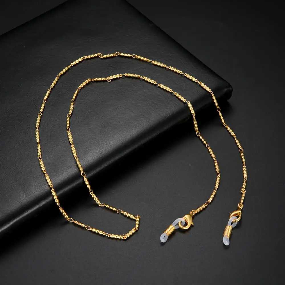 Teamer Модная маска для лица цепочка женщин ожерелье золотого цвета металлические