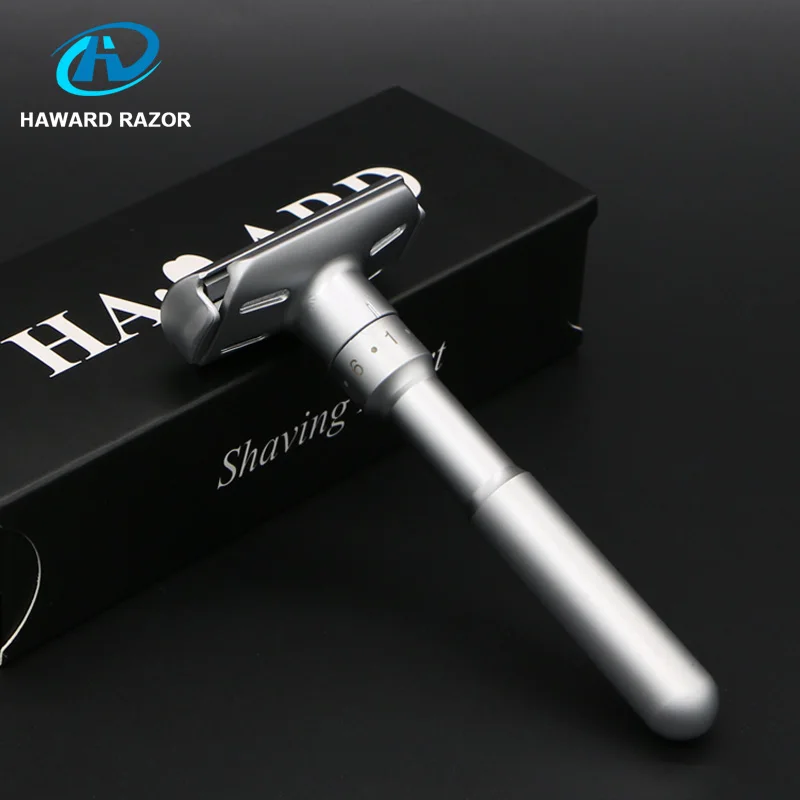HAWARD Razor Мужская Безопасная бритва регулируемая двухсторонняя Классическая