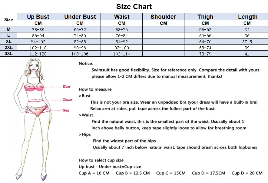 Модный комплект из 2 предметов: Топ + трусики купальник большого размера женская