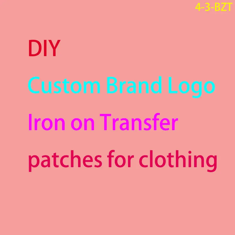

Custom Patch Iron on Transfer for Clothes Cute Bear Bull Thermo Stickers Applique Brand Logo Mouse Anime Patches for Clothing P
