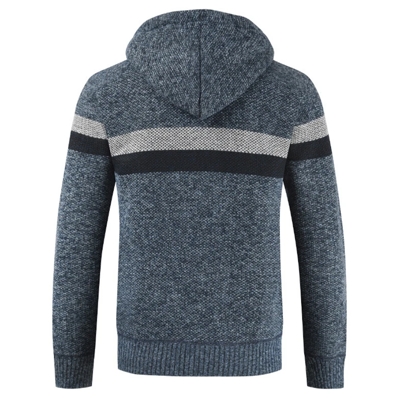 Мужской свитер 2019 Зимний толстый теплый кардиган с капюшоном Джемперы мужские