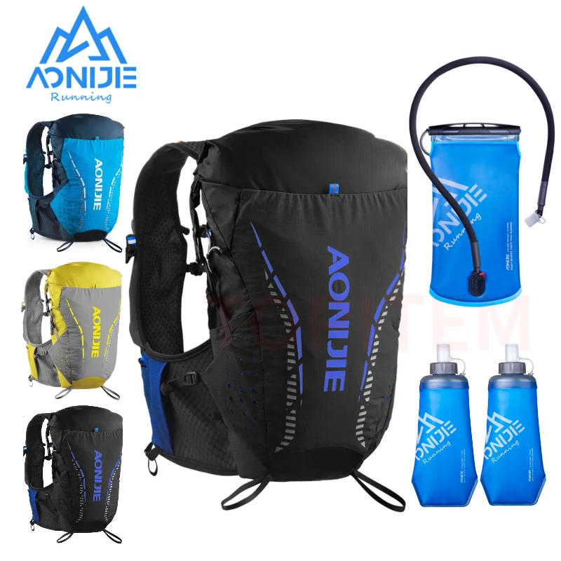 AONIJIE SM ML L/XL C9104S Ultra Vest 18L Hydration Backpack Pack Bag Soft Water Bladder Flask Hiking Trail Running Marathon Race
