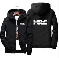 new jacket windproof for hrc logo jacket mobike riding hooded suit windbreaker sweatshirts racing zipper coat