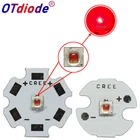 10 шт. оригинальный Cree XPE2 XP-E2 фото красный 660nm 3 Вт Мощный светодиодный глубокий красный чип диод излучатель светильник для внутреннего освещения для роста растений