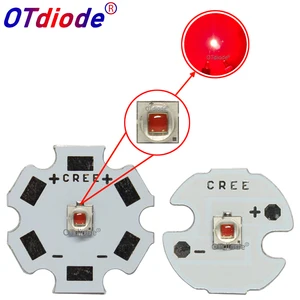 10 шт. оригинальный Cree XPE2 XP-E2 фото красный 660nm 3 Вт Мощный светодиодный глубокий красный чип диод излучатель светильник для внутреннего освещения для роста растений