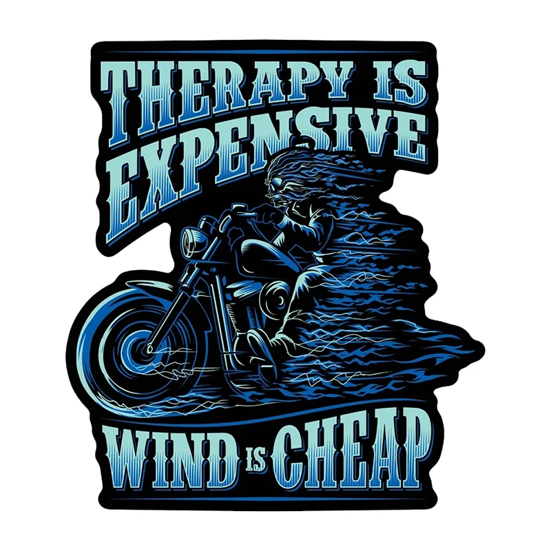 Печатный самоклеющийся наклейки на авто Терапия дорогое удовольствие Ветер