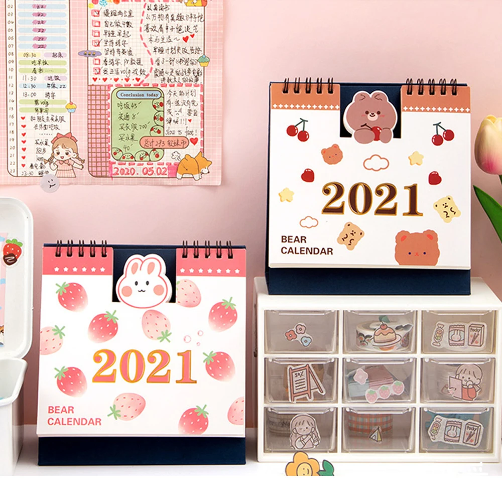 1 шт. миниатюрный изящный ежедневный Настольный календарь планировщик офисные