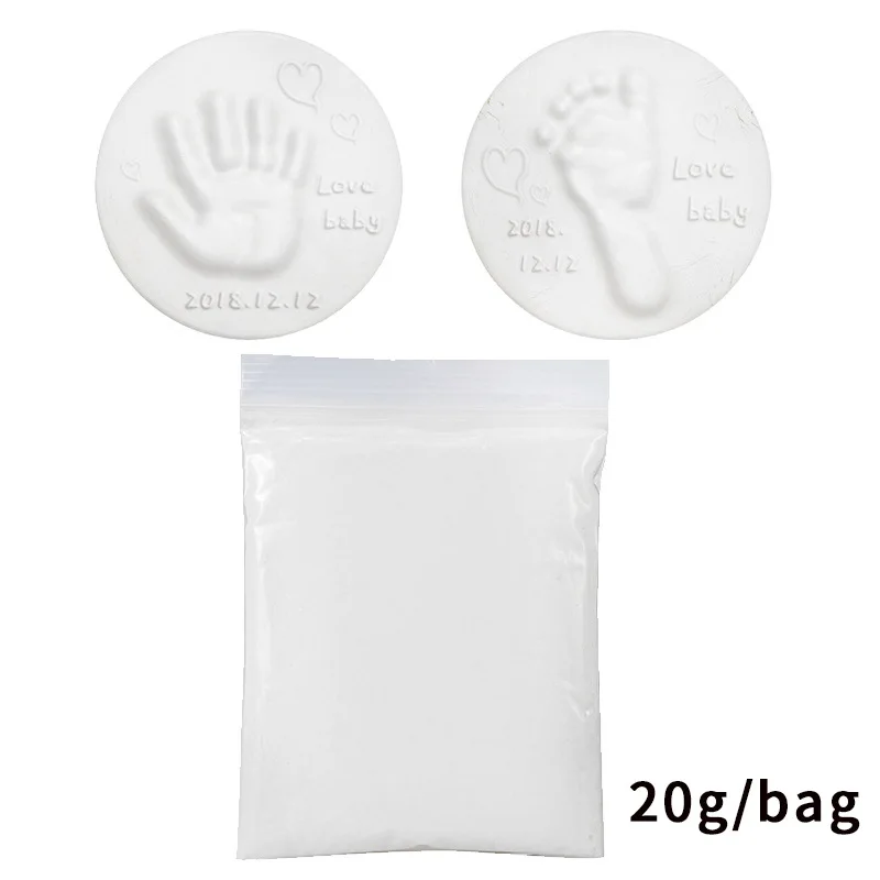 

Soft Clay DIY Newborn Baby Souvenirs Hand Print Footprint Non-toxic Clay Kit Casting Parent-child Hand Ink Pad Fingerprint Toys