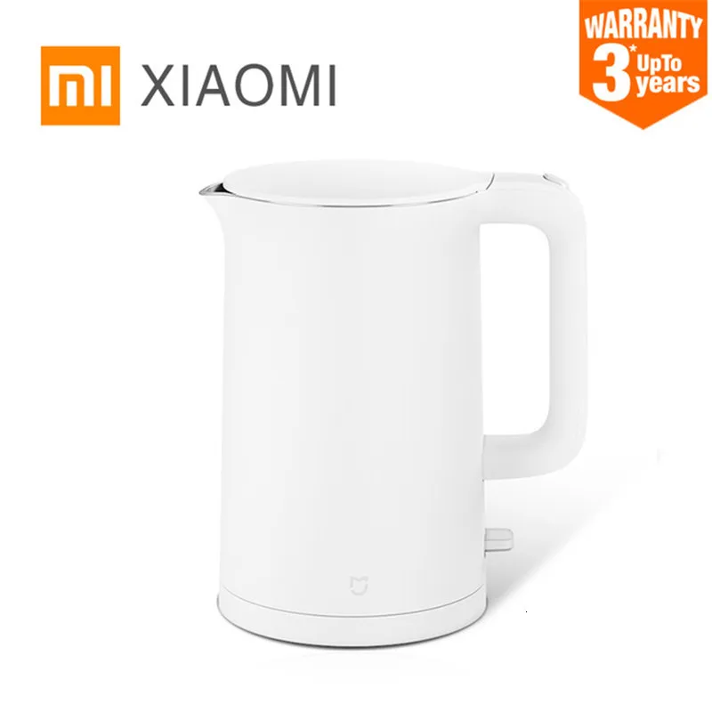 Электрический чайник Xiaomi Mijia, заварочный чайник, 1,5 л, с автоматической защитой от воды, котел, заварочный чайник, мгновенный нагрев, нержавеющая сталь