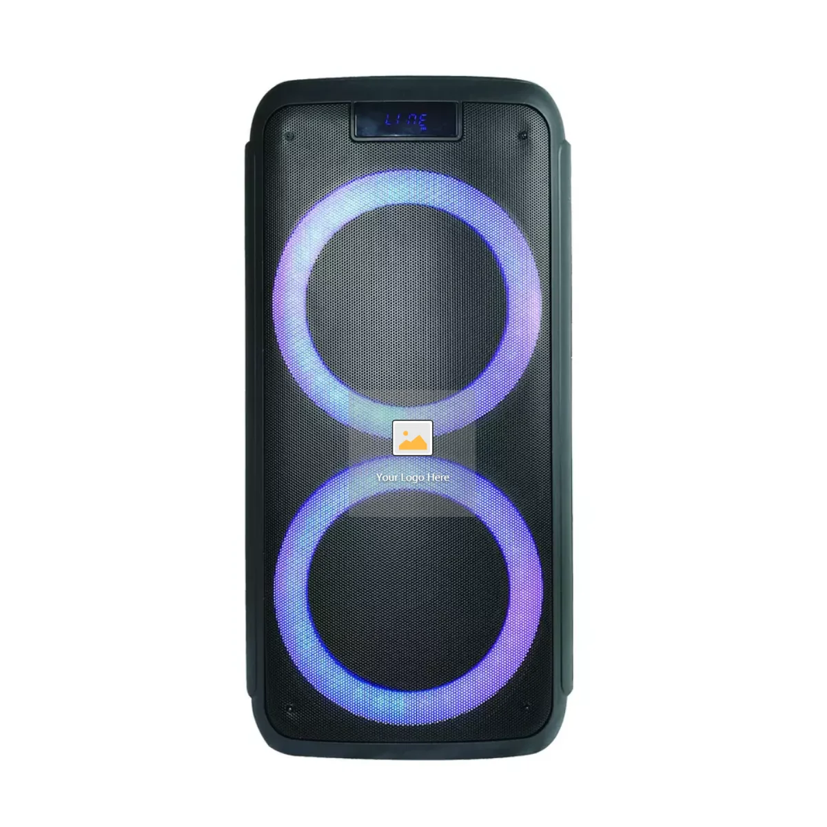 

ASPOR Newest Nice Design Good Sound Quality With LED Light And Two Microphone Wireless Stage Speaker