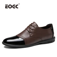 natural leather business men shoes comfort non slip casual shoes outdoor soft driving flats lace up walking shoes men