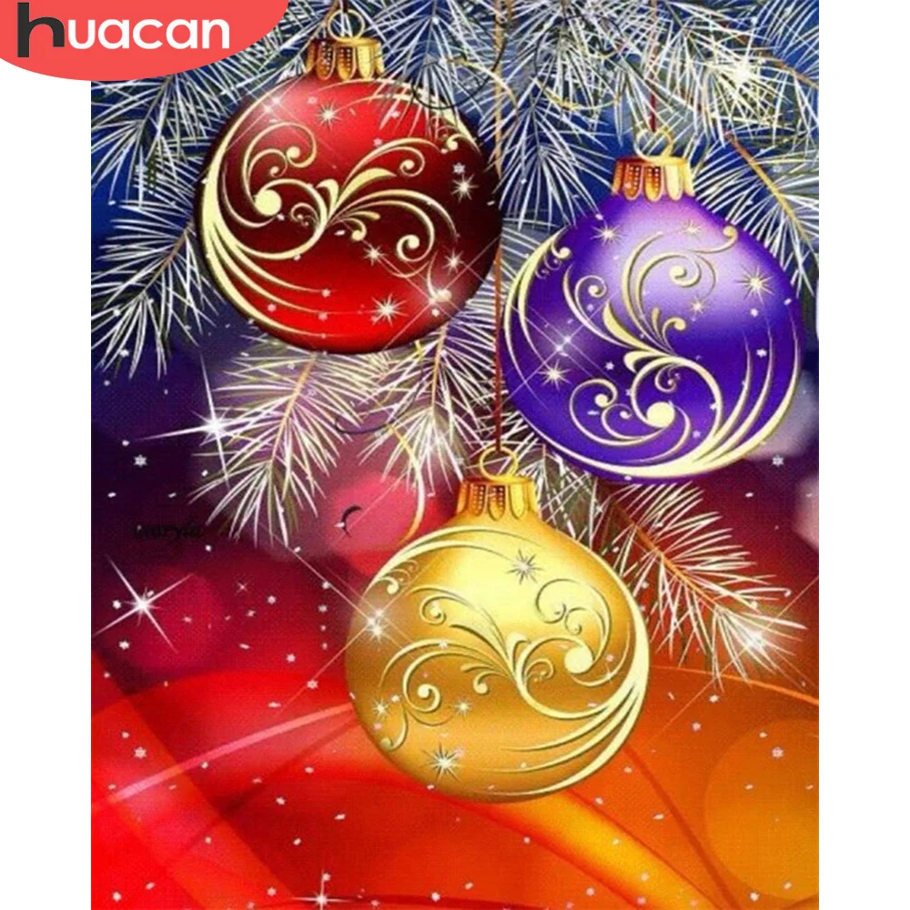 

HUACAN 5D DIY Diamond Painting Christmas Mosaic Rhinestone Cross Stitch Winter Full Square Diamond Embroidery Tree Wall Art