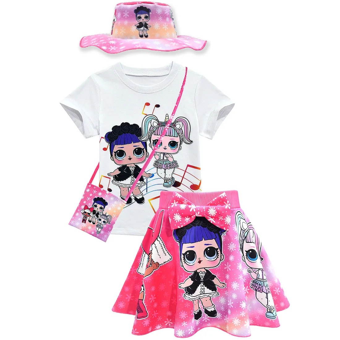 2019 новый тренд детский Кукольный костюм с героями мультфильмов юбка