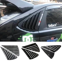 triangle louver shark gill shaped rear window decorative window vent for ford focus mk2 2005 2013 hatchback 4d