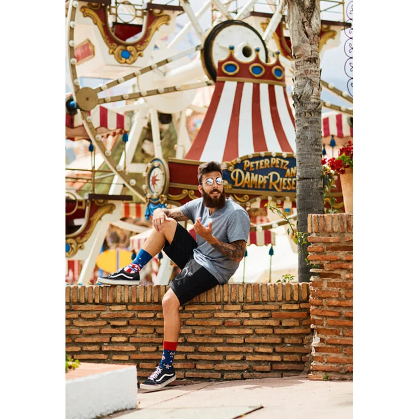 

6 Pairs/Pack Happy AB Socks High Elasticity Cartoon Couple Fashion Cotton Gifts for Men Crew Socks Harajuku Casual Funny Sock