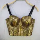 Женский короткий топ со змеиным принтом и открытой спиной