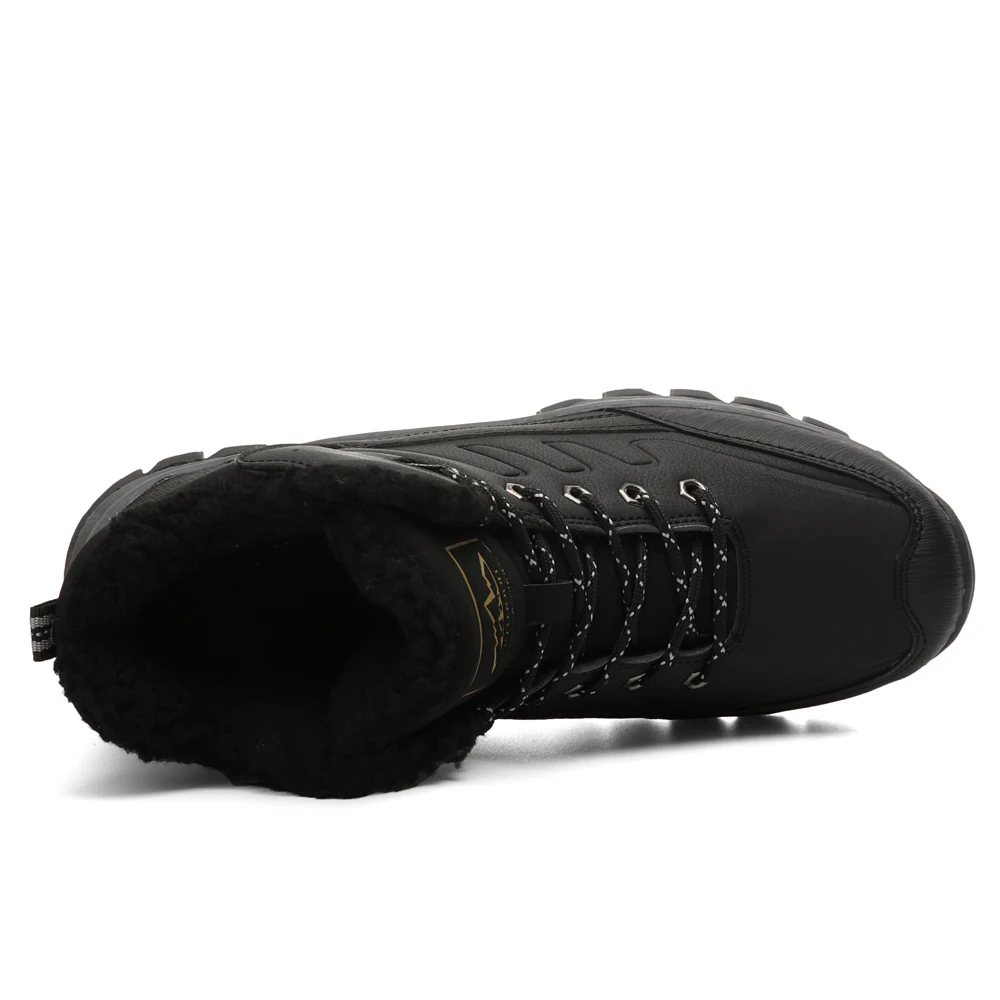 Зимние ботинки Мужская зимняя обувь Теплая Уличная нескользящая из замши