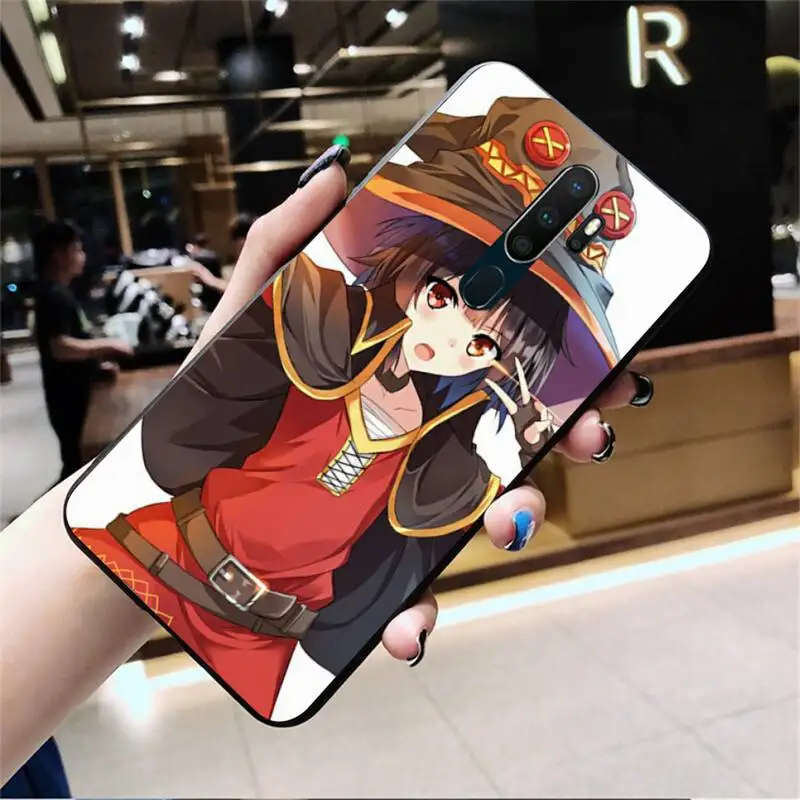HUAGETOP KonoSuba Megumin Kono Phone Case Cover For Oppo A5 A9 2020 A5S Reno2 z Renoace 3pro Realme5Pro | Мобильные телефоны и