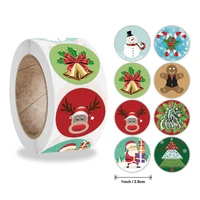 500 sheetsroll christmas gift stickers gift sealing stickers holiday gift wrapping decoration stamps scrapbook stickers