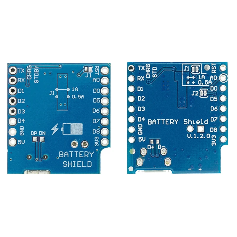 Защита аккумулятора V1.1.0 V1.2.0 Для WEMOS D1 mini зарядка и усиление одной литиевой