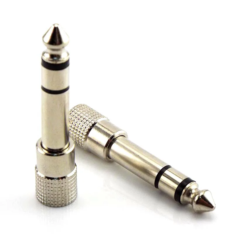 

6.5/6.35mm 1/4" Male Plug to 3.5mm 1/8" Female Jack Stereo Connectors Headphone speaker Audio Adapter Home Adapter Microphone L1