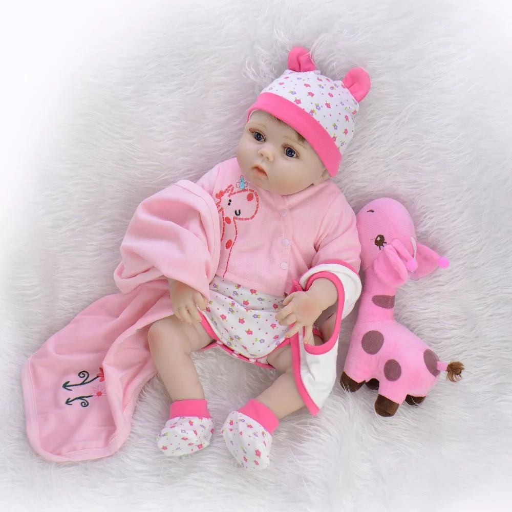 NPK модные силиконовые куклы reborn для продажи 22 дюйма 55 см Новорожденные bebe девочка малыш куклы reborn для ребенка подарок на день рождения игрушка bon