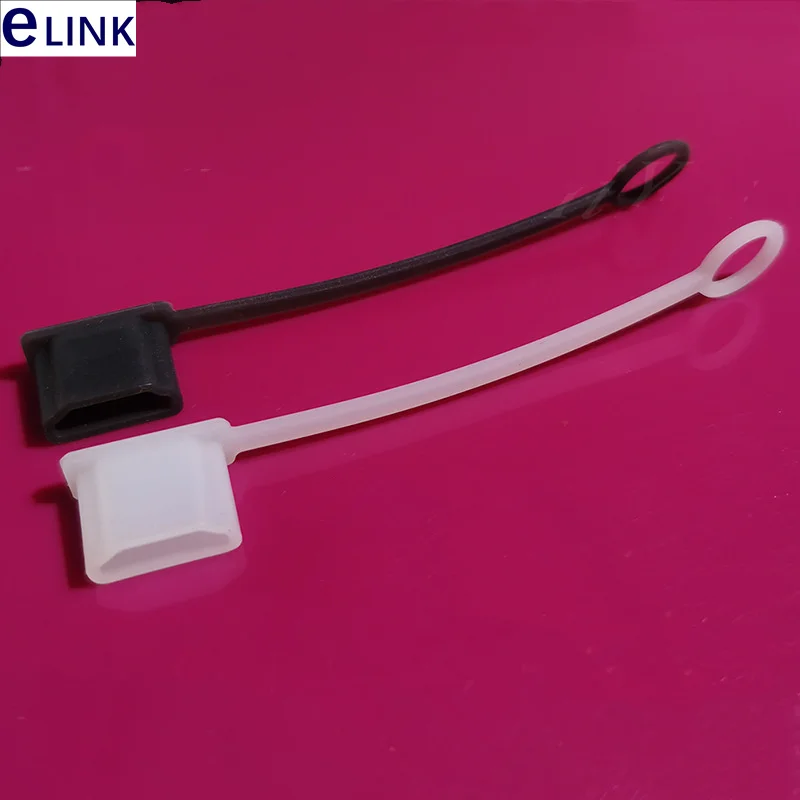 Tapa antipolvo para conector HDMI HD, cubierta protectora macho A macho, cuerda y cable, 100 unidades, envío gratis