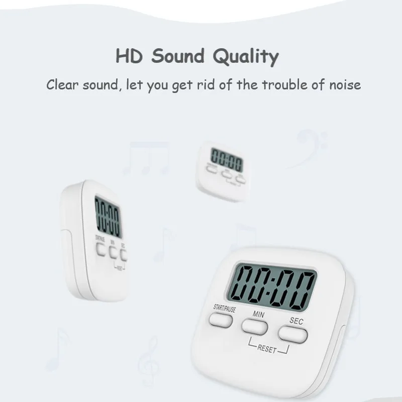 digital kitchen timer big digits loud alarm magnetic backing stand large lcd display cooking baking electronic stopwatch clock free global shipping