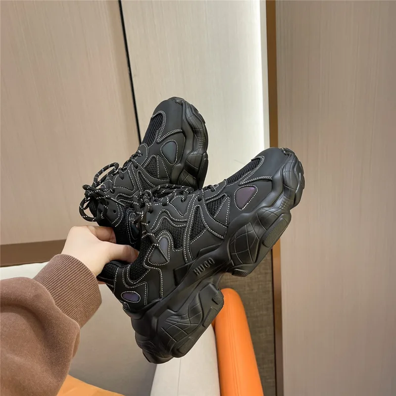 Кроссовки женские из натуральной кожи спортивная обувь на платформе модные