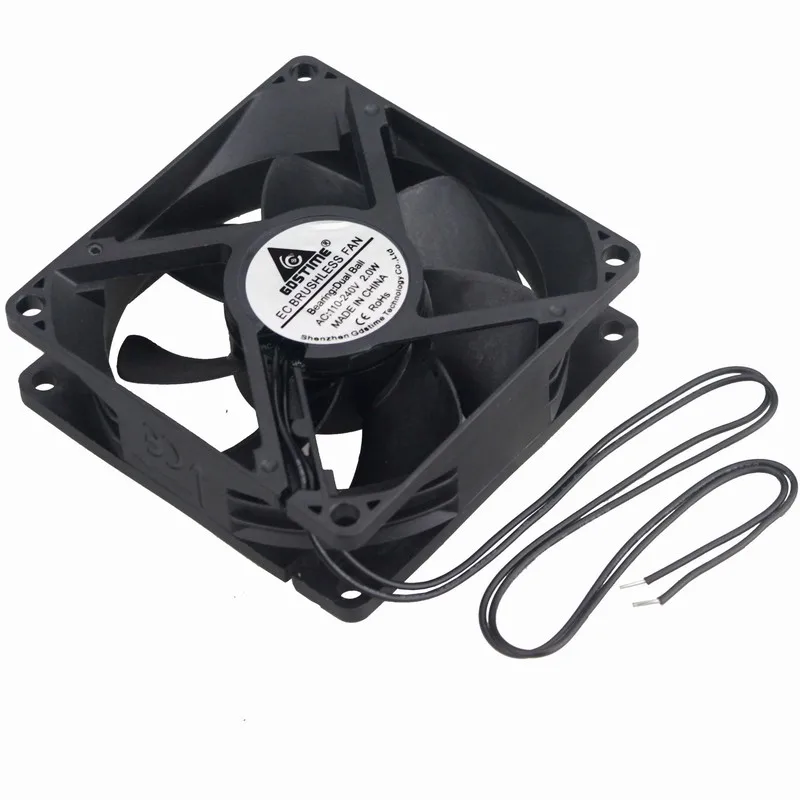 Большой объем воздуха EC110v 120V 220V 9225 9cm осевой вентилятор 90mm 92*92*25 двойной