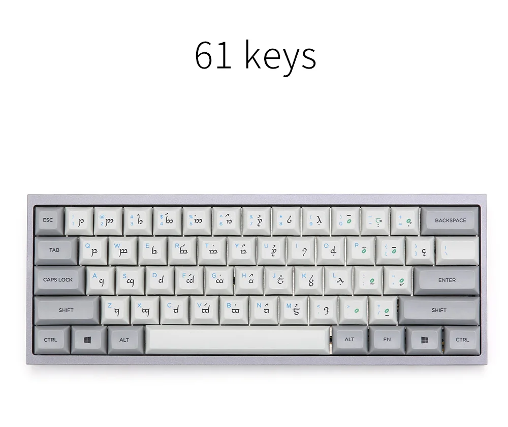 Npkc dsa keycap dye subbed Elf буквы для механической клавиатуры 154