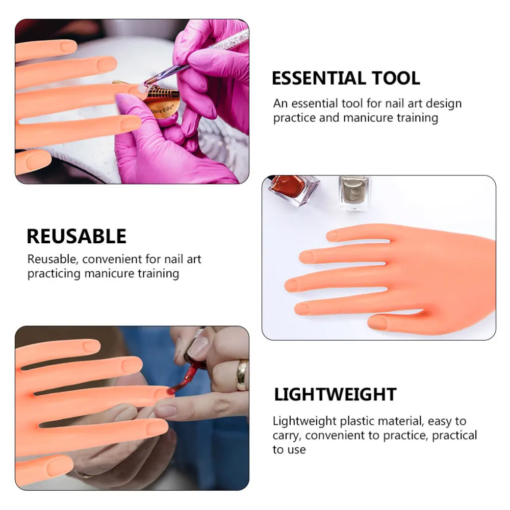 

500pcs Fake Nails with Flexible Movable False Hand Nail Art Manicure Tools