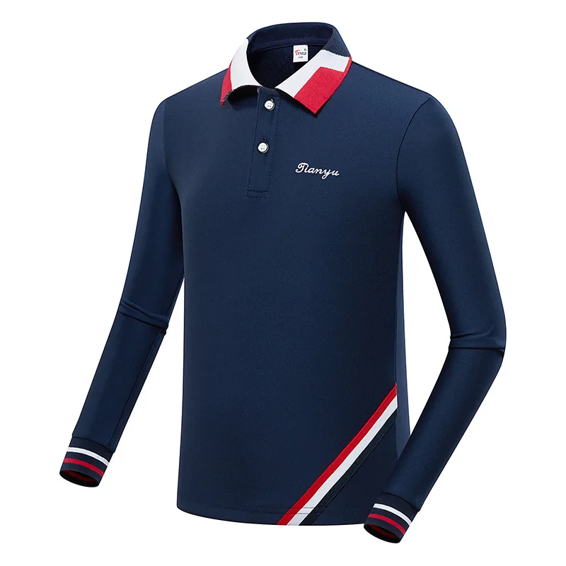 TTYGJ Boys and Girls Children's Golf Clothing Fall and Winter Long-sleeved T-shirt