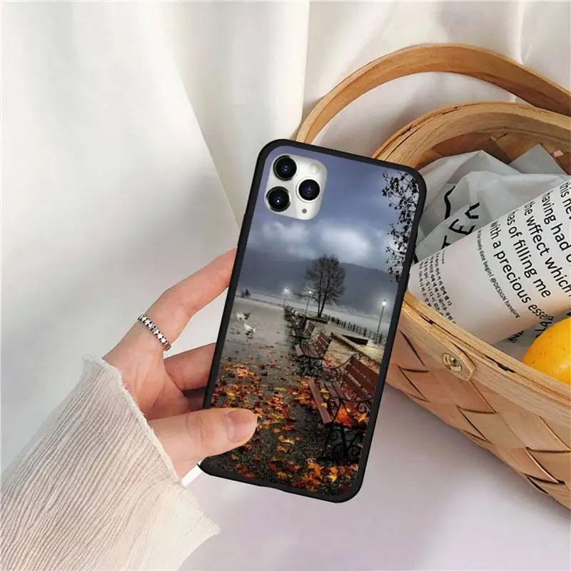 

Fall foliage season Phone Case for iPhone 11 12 pro MINI XS MAX 8 7 6 6S Plus X 5S SE 2020 XR