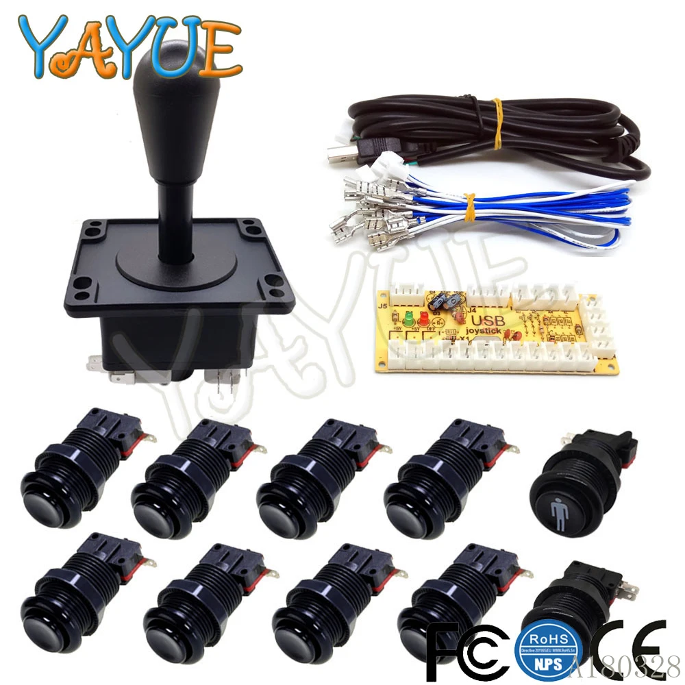 USB энкодер с нулевой задержкой аркадный набор сделай сам джойстик в стиле Happ и