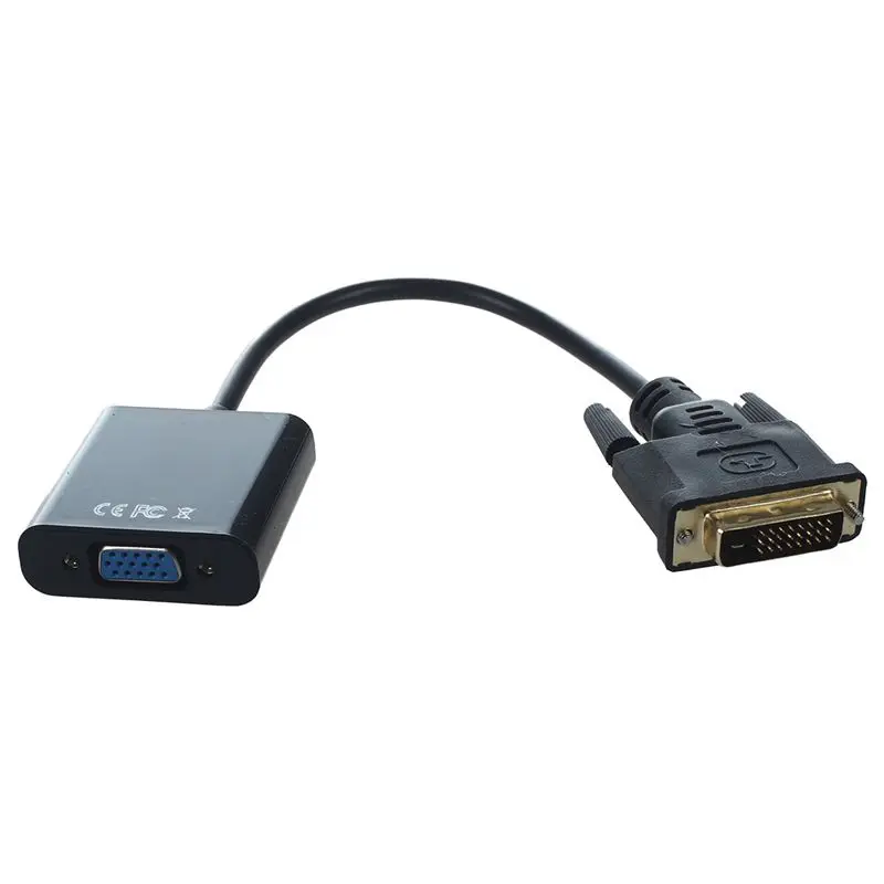 Pro DVI D 24 + 1 Pin штекер VGA 15 женский кабель адаптер конвертер разъем|Кабели HDMI| |