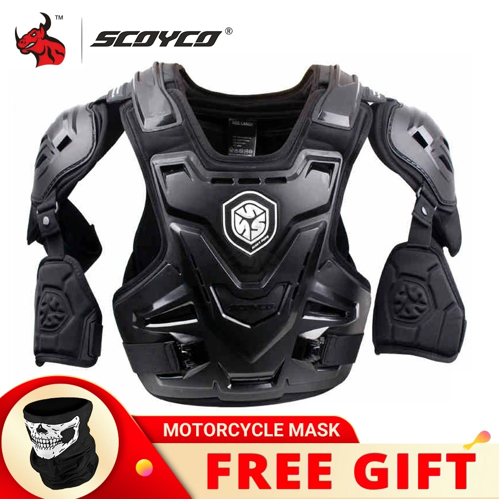 Защитный жилет для мотокросса SCOYCO CE, мотоциклетная куртка, гоночная Защитная защита для тела, MX - изображение