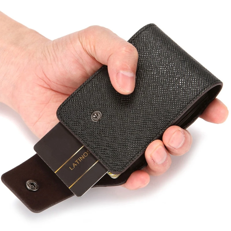 

Good Quality PU Leather Business ID Credit Card Holder Multi-Pockets Case Purse Multifunctional Wallet Organizer for Men Women