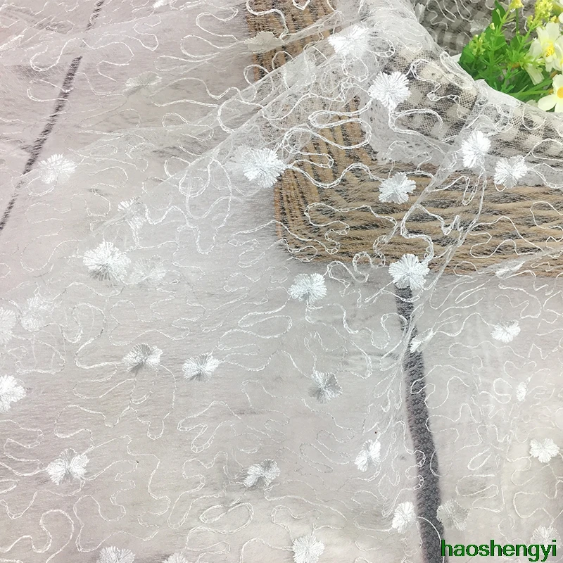 New diamond yarn light and delicate lace embroidered fabric fashion dress women embroidery accessories | Дом и сад