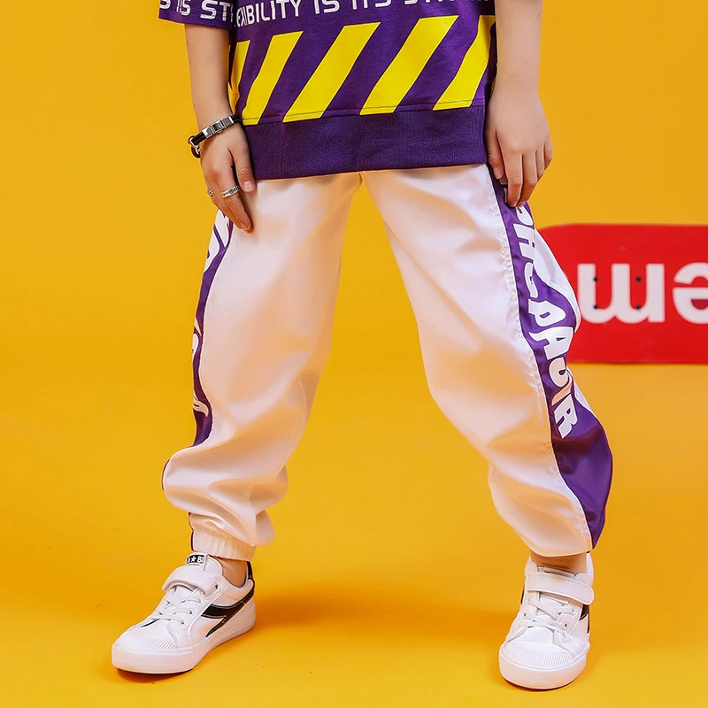 

Boys And Girls Clothing Set 2021 Spring Summer Fashion Clother For Girl Loose Tracksuit Hip-hop Street Dance Performance Outfit