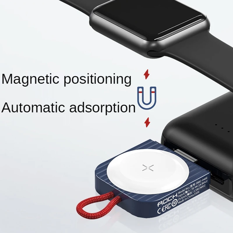 

Портативное магнитное Беспроводное зарядное устройство для IWatch 6 SE, зарядная док-станция, зарядный USB-кабель для Apple Watch Series 5 4 3 2 1