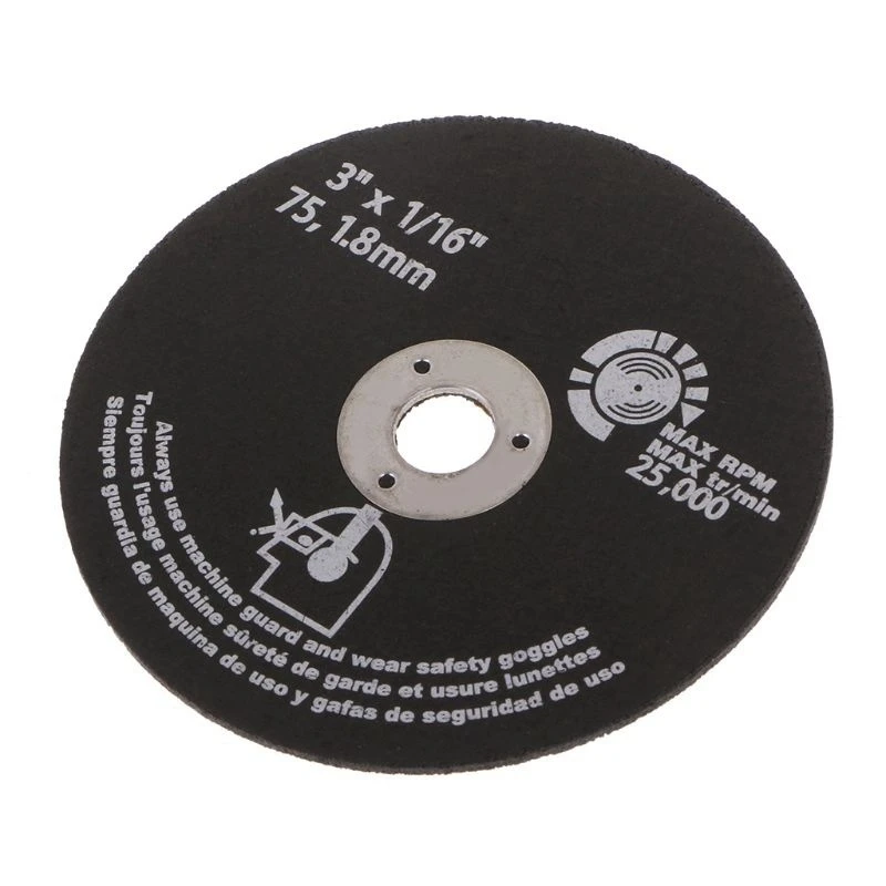 

20Pcs 3Inch 75mm Cut Off Wheel Resin Cutting Disc Fiber Circular Saw Blades for Metal Cutting 75X1.6X10mm
