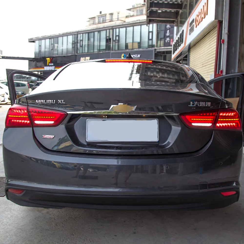 Светодиодный фонарь в сборе для Chevrolet Malibu 16-18 светодиодные задние фары тормозной сигнал заднего хода задний фонарь DRL автомобильные задние фары