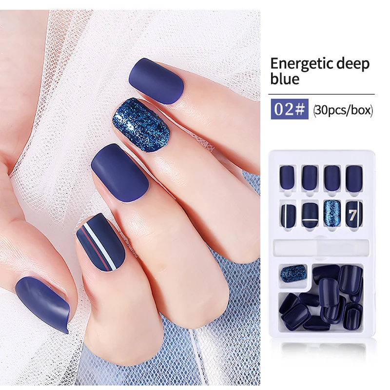 30 шт. Съемная накладные ногти с дизайном Маникюр для Неил арта украшения кончиков