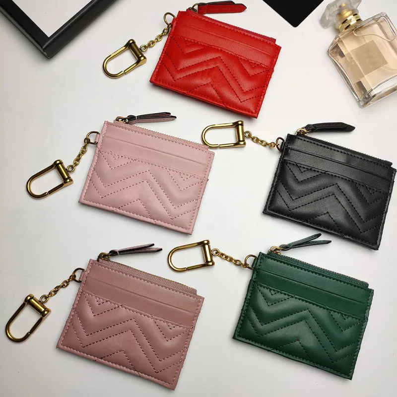 

Роскошный брендовый дизайнерский женский классический кожаный кошелек с Вышивкой Букв и резьбой с подвеской для ключей и молнией, сумка дл...