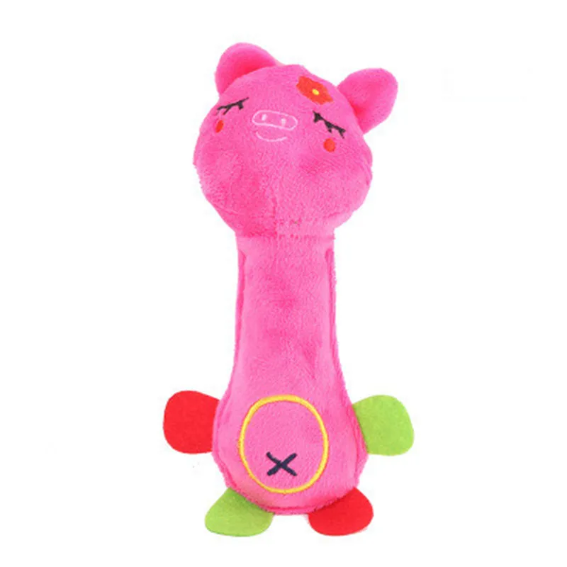 

Cute Pet Dog Cat Funny Fleece Durability Plush Dog Toys Squeak Chew Sound Interactive Toy Fit For All Pets Long Plush Puppy Toy