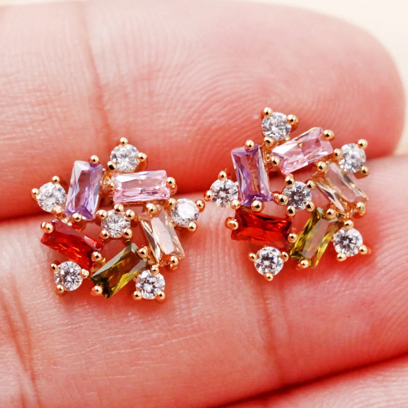 Женские роскошные индийские ювелирные изделия серьги цветок лотоса Мода