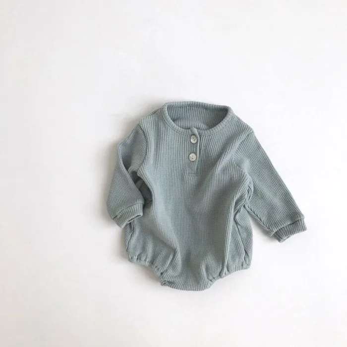 Трикотажная Одежда для новорожденных Сезон весна зима Хлопковый комбинезон в